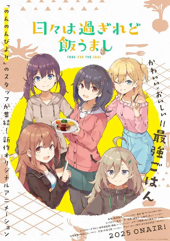 名称：时光流逝，饭菜依旧美味(2025)更新至08集描述：刚成为女大学生的 5 人展开的日常系原创动画