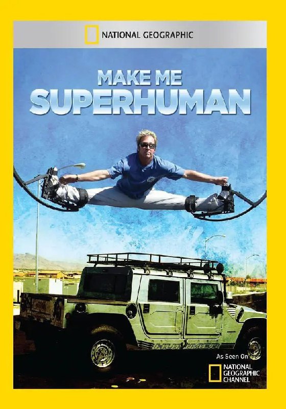 名称：变身超级人类 Make Me Superhuman (2011)描述：想象一下穿戴机械套装，突然间拥有将汽车甩下悬崖的能力，可以跨越围栏