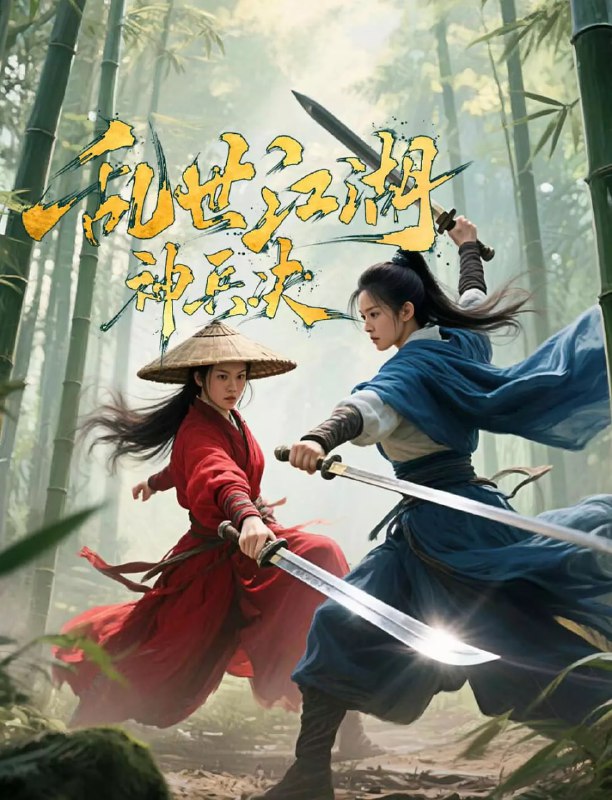 名称：乱世江湖神兵决 (2025)描述：江湖中又起波澜，传闻那四大神兵之中，最为神秘莫测的彼岸花再次现世中原，这一消息如同春风拂过死水，激起了层层涟漪，引得各路英豪蠢蠢欲动，纷纷踏上寻觅之路